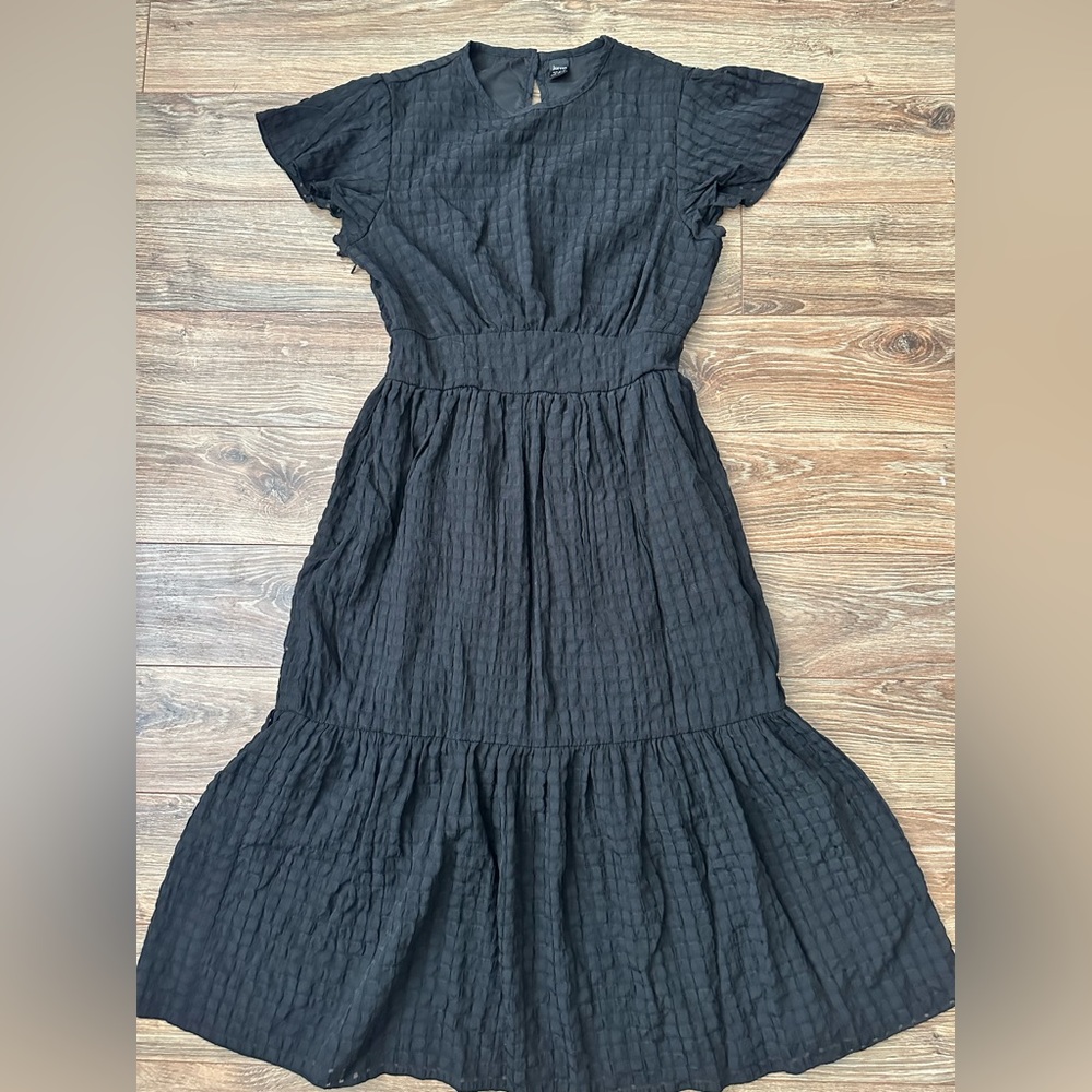 Joress Black Grid Dress